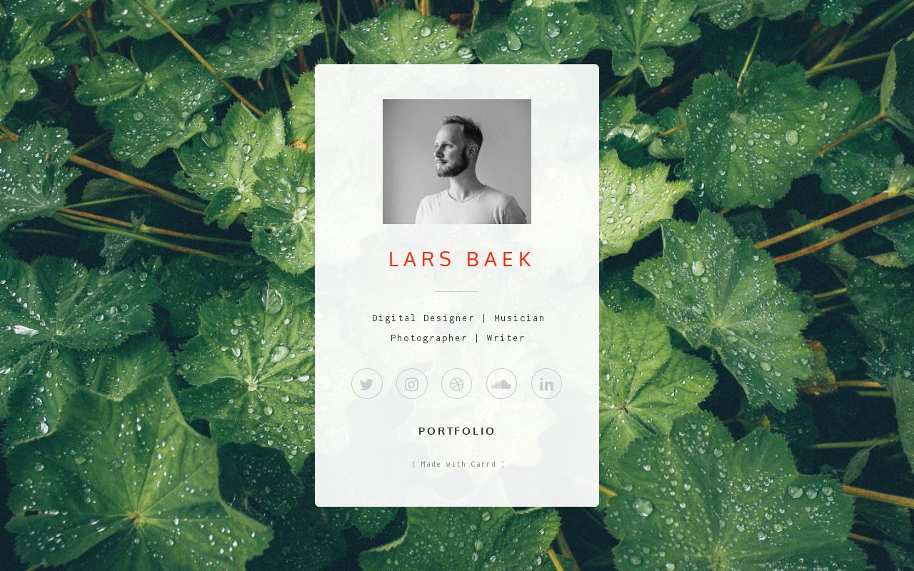 Carrd profile picture for @lars
